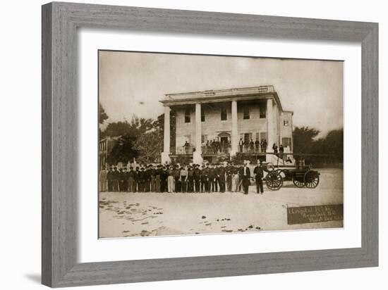 Hospital No.15, Beaufort, South Carolina, 1864 (B/W Photo)-Mathew Brady-Framed Giclee Print