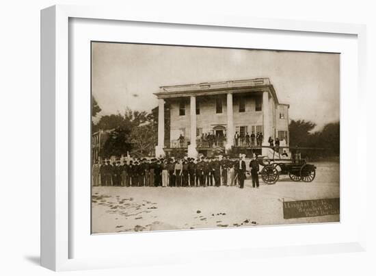 Hospital No.15, Beaufort, South Carolina, 1864 (B/W Photo)-Mathew Brady-Framed Giclee Print