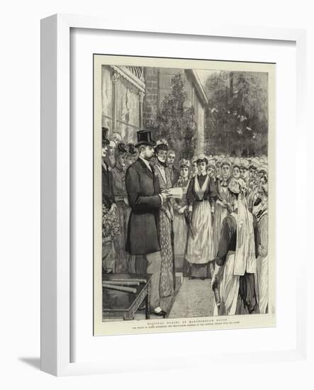 Hospital Nurses at Marlborough House-null-Framed Giclee Print