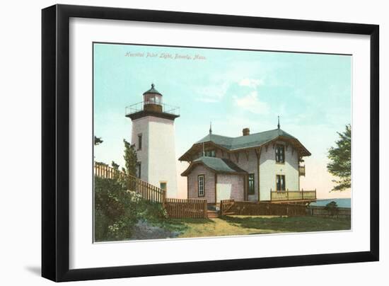 Hospital Point Lighthouse, Beverly, Mass.-null-Framed Art Print