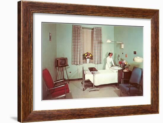 Hospital Room of the Fifties-null-Framed Art Print