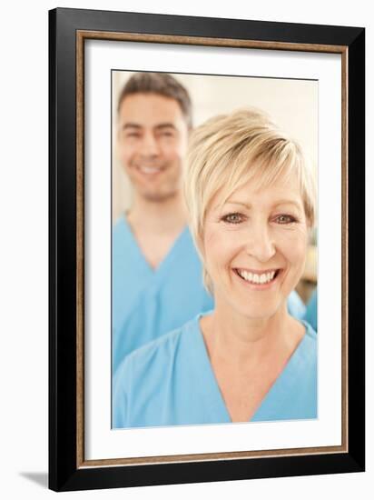 Hospital Staff-Science Photo Library-Framed Photographic Print