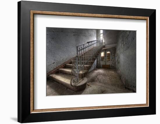 Hospital Stairs-kre_geg-Framed Photographic Print