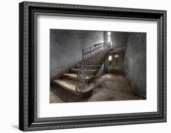 Hospital Stairs-kre_geg-Framed Photographic Print