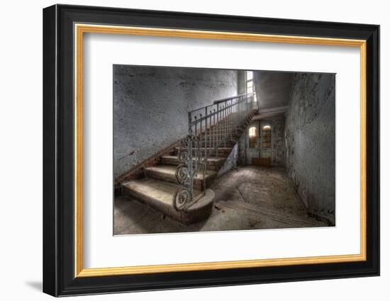 Hospital Stairs-kre_geg-Framed Photographic Print