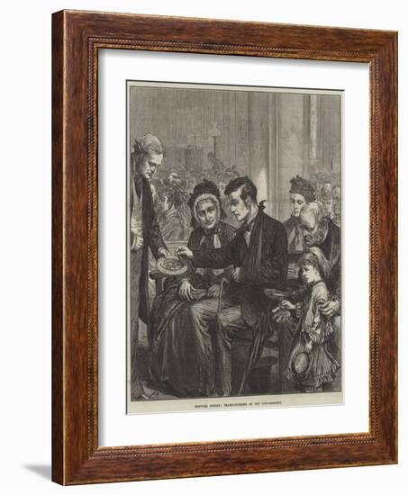 Hospital Sunday, Thank-Offering of the Convalescent-Arthur Hopkins-Framed Giclee Print