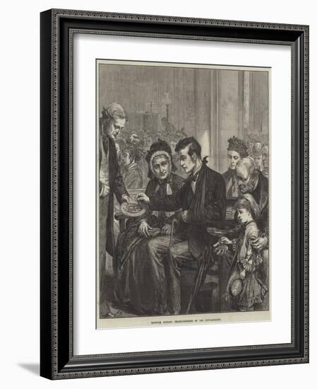 Hospital Sunday, Thank-Offering of the Convalescent-Arthur Hopkins-Framed Giclee Print
