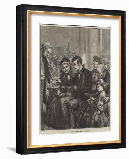 Hospital Sunday, Thank-Offering of the Convalescent-Arthur Hopkins-Framed Giclee Print