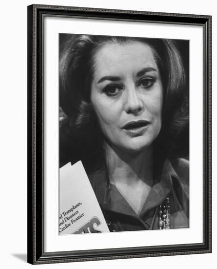 Host of NBC Program Barbara Walters-Bill Ray-Framed Premium Photographic Print