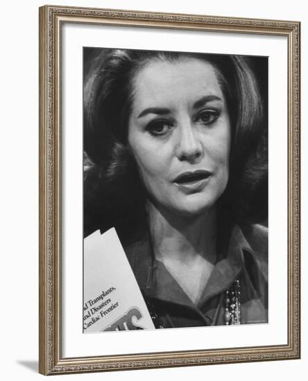 Host of NBC Program Barbara Walters-Bill Ray-Framed Premium Photographic Print