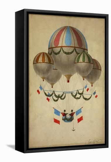 Hot Air Balloon 17-Vintage Apple Collection-Framed Premier Image Canvas