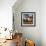 Hot Air Balloon Flying over Red Poppies Field Cappadocia Region, Turkey-Tetyana Kochneva-Framed Photographic Print displayed on a wall