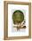 Hot Air Balloon Green-Fab Funky-Framed Stretched Canvas