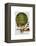 Hot Air Balloon Green-Fab Funky-Framed Stretched Canvas