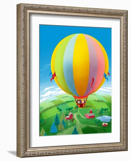 Hot Air Balloon - Humpty Dumpty-Paul Sharpe-Framed Giclee Print