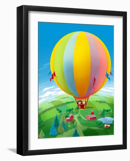 Hot Air Balloon - Humpty Dumpty-Paul Sharpe-Framed Giclee Print