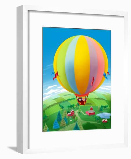 Hot Air Balloon - Humpty Dumpty-Paul Sharpe-Framed Giclee Print