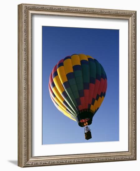 Hot Air Balloon in Flight-Paul Sutton-Framed Photographic Print