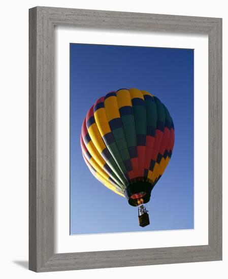 Hot Air Balloon in Flight-Paul Sutton-Framed Photographic Print