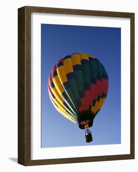 Hot Air Balloon in Flight-Paul Sutton-Framed Photographic Print