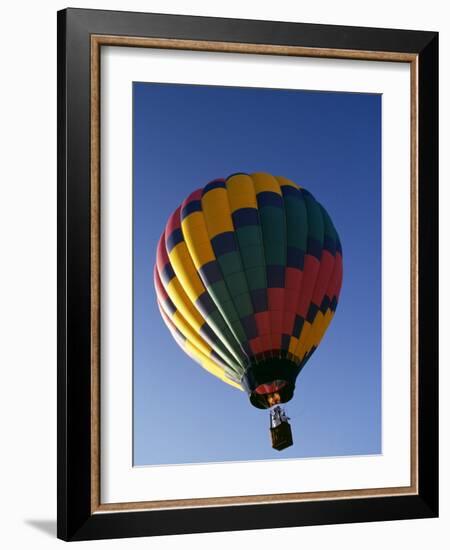 Hot Air Balloon in Flight-Paul Sutton-Framed Photographic Print