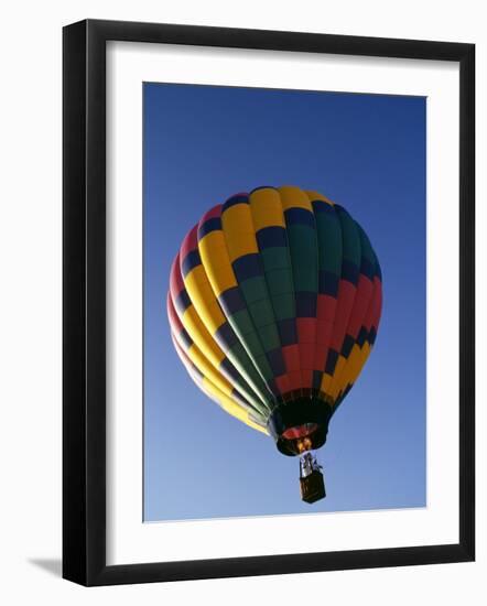 Hot Air Balloon in Flight-Paul Sutton-Framed Photographic Print