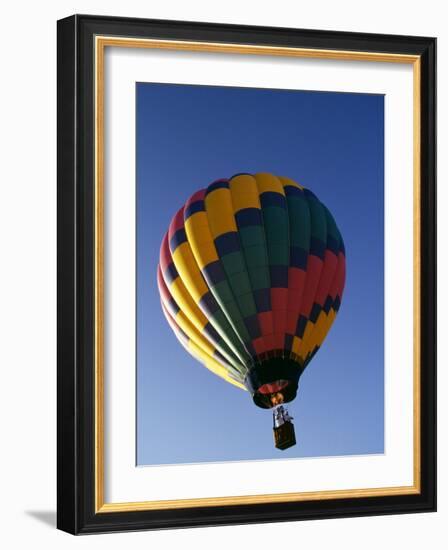 Hot Air Balloon in Flight-Paul Sutton-Framed Photographic Print