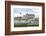 Hot-air balloon in the sky above the castle, Amboise, UNESCO World Heritage Site, Indre-et-Loire, L-Francesco Vaninetti-Framed Photographic Print