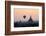 Hot Air Balloon over Temples on a Misty Morning at Dawn, Bagan (Pagan), Myanmar (Burma)-Stephen Studd-Framed Photographic Print