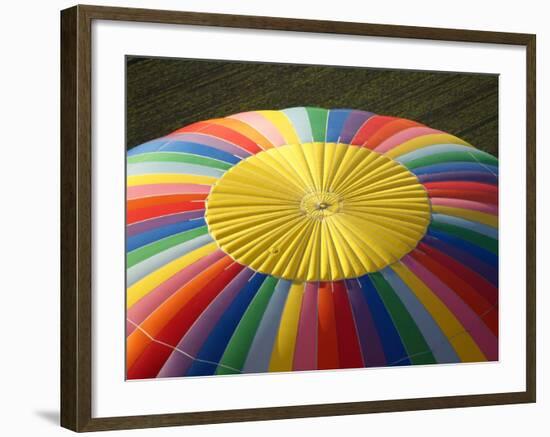 Hot-air Balloon, South Island, New Zealand-David Wall-Framed Photographic Print