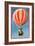 Hot Air Balloon Tours - Vintage Sign-Lantern Press-Framed Art Print