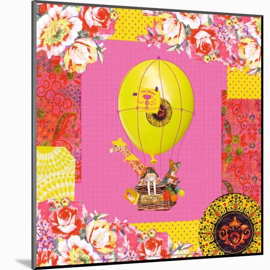 Hot-Air Balloon Trip-Mademoiselle Tralala-Mounted Art Print