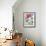 Hot Air Balloon with Dog and Cat-MAKIKO-Framed Giclee Print displayed on a wall