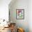 Hot Air Balloon with Dog and Cat-MAKIKO-Framed Giclee Print displayed on a wall