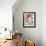 Hot Air Balloon with Dog and Cat-MAKIKO-Framed Giclee Print displayed on a wall