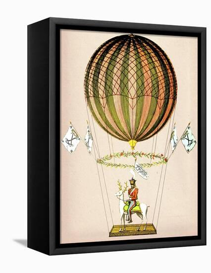 Hot Air Balloon Zephire-Fab Funky-Framed Stretched Canvas