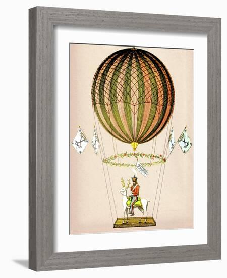 Hot Air Balloon Zephire-Fab Funky-Framed Art Print