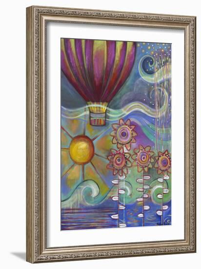Hot Air Balloon-Carla Bank-Framed Giclee Print