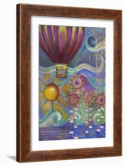 Hot Air Balloon-Carla Bank-Framed Giclee Print