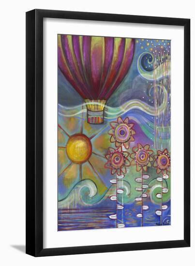 Hot Air Balloon-Carla Bank-Framed Giclee Print