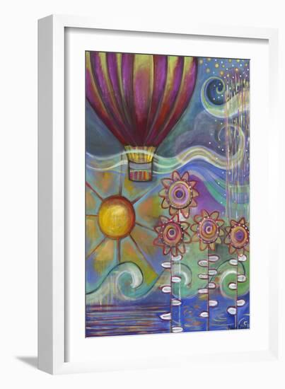 Hot Air Balloon-Carla Bank-Framed Giclee Print