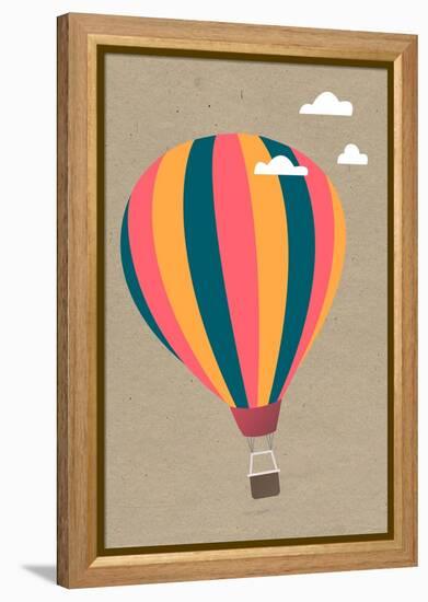 Hot Air Balloon-Lantern Press-Framed Stretched Canvas
