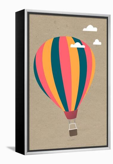 Hot Air Balloon-Lantern Press-Framed Stretched Canvas