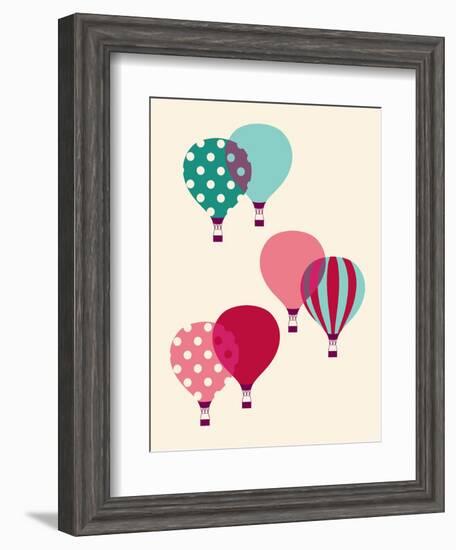 Hot Air Balloon--Framed Giclee Print