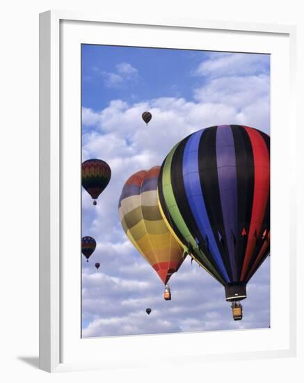 Hot Air Ballooning, Albuquerque, New Mexico, USA-Paul Sutton-Framed Photographic Print