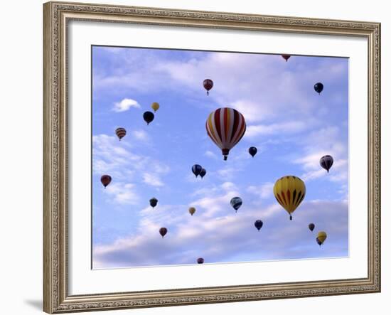 Hot Air Ballooning, Albuquerque, New Mexico, USA-Paul Sutton-Framed Photographic Print