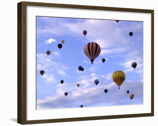 Hot Air Ballooning, Albuquerque, New Mexico, USA-Paul Sutton-Framed Photographic Print