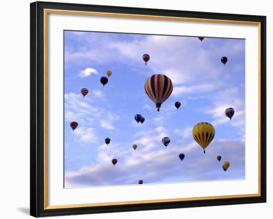 Hot Air Ballooning, Albuquerque, New Mexico, USA-Paul Sutton-Framed Photographic Print