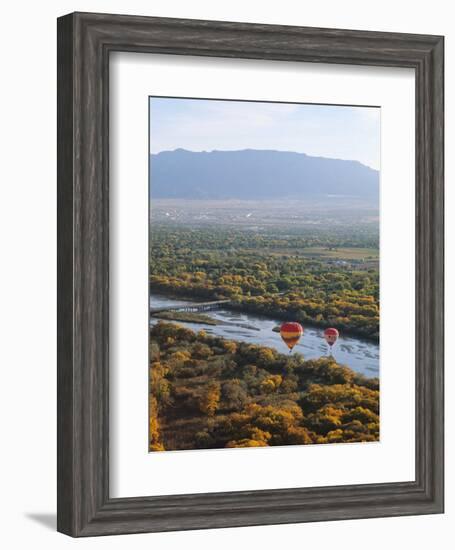 Hot Air Balloons, Albuquerque, New Mexico, USA-Michael Snell-Framed Photographic Print