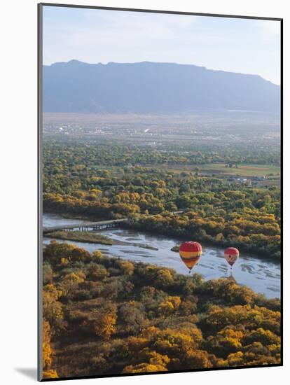 Hot Air Balloons, Albuquerque, New Mexico, USA-Michael Snell-Mounted Photographic Print